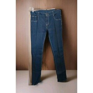 Chun LAN Womens Size 31X29 Blue Skinny Cotton Blend 5 Pocket Jeans